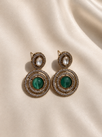 Ayla Crystal Halo Statement Earrings