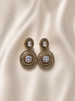 Ayla Crystal Halo Statement Earrings